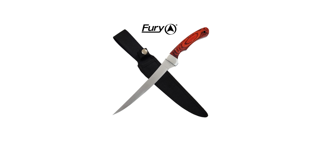 Fury Fillet Knife Wood Handle 312mm