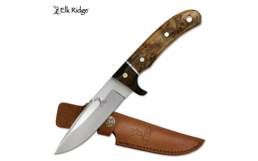 Elk Ridge Burl Wood Knife