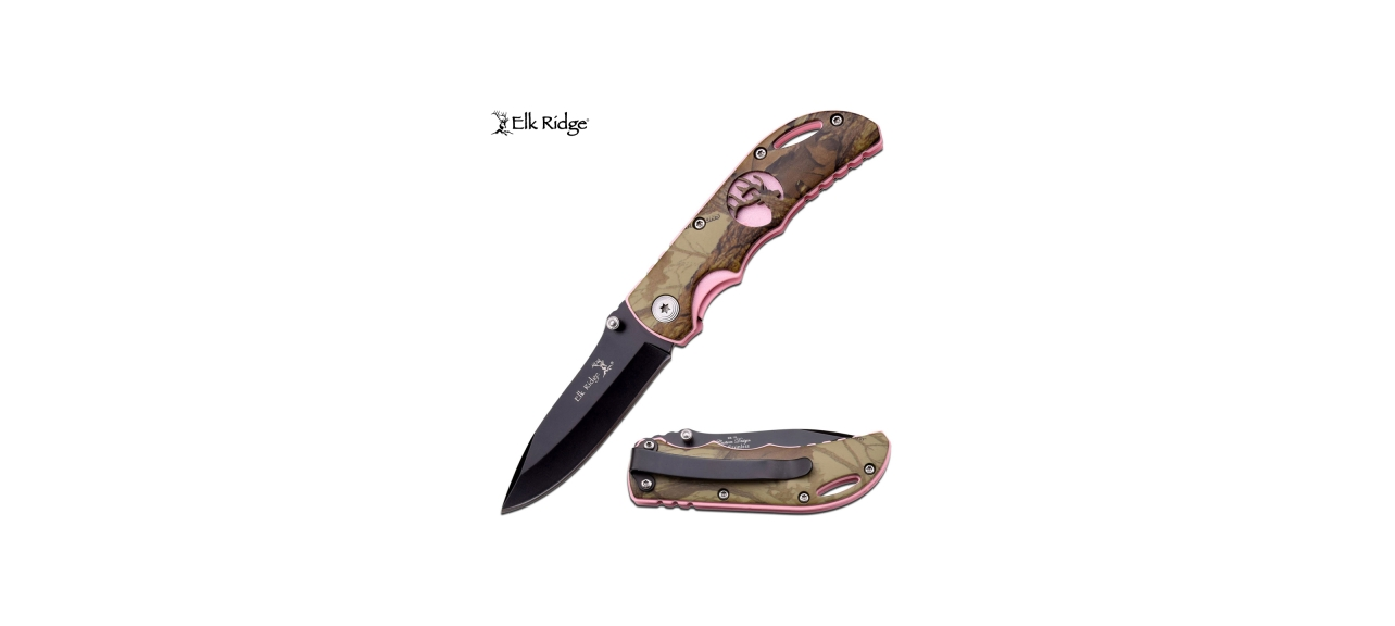 Elk Ridge Pink & Camo Pocket Knife