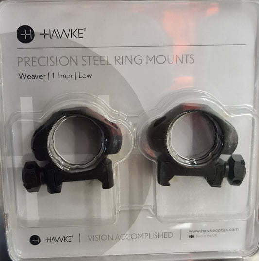 Hawke Steel 1" Low Mount Rings