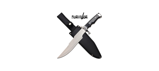 Survivor Silver Full Tang Bowie Knife