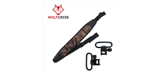 Wolf Creek Anti-Slip Camo Gun Sling w Swivels